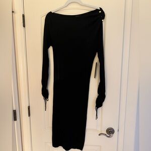 Donna Karan Black Long Sleeve Dress